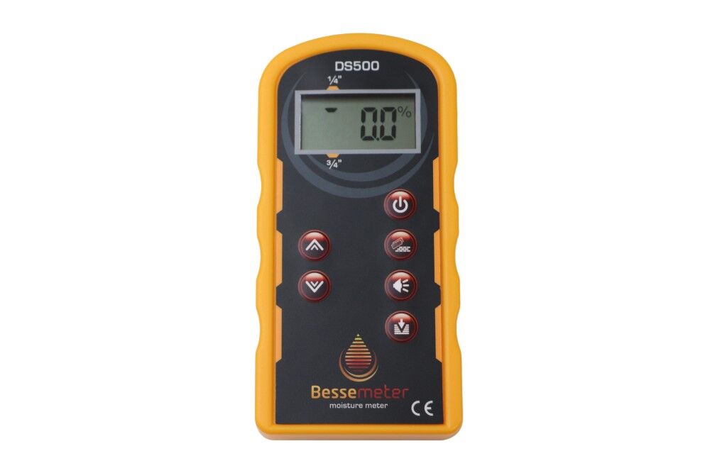Front of Bessemeter DS500 Dual Scan Pinless Wood Moisture Meter