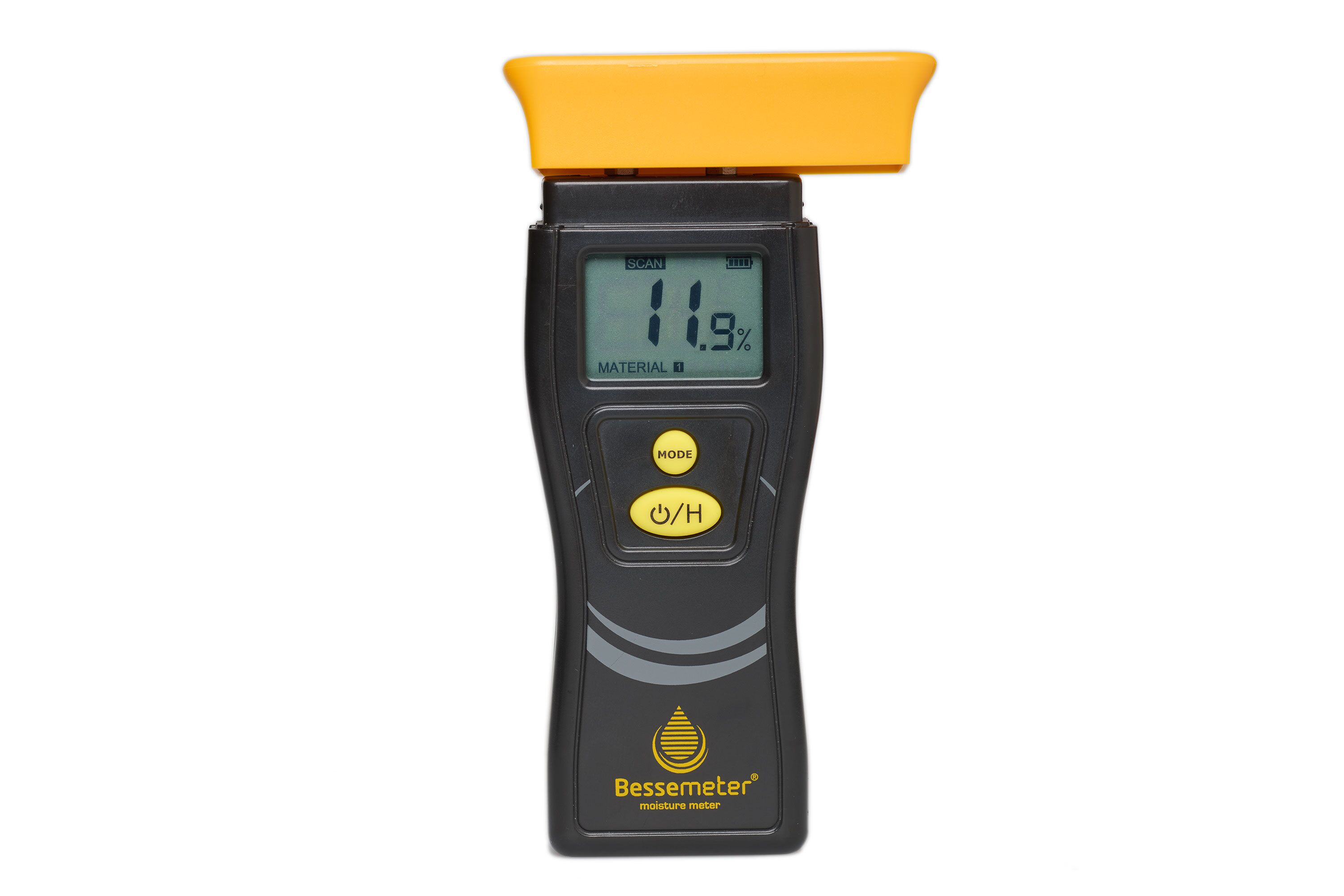 A Pin Meter reading 11.9% in a Calibration Verification Reference
