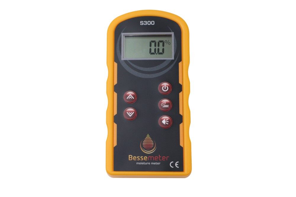 Front of Bessemeter S300 Shallow Scan Pinless Wood Moisture Meter