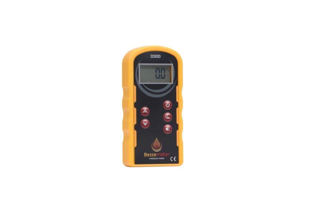 Angle View of Bessemeter D300 deep scan pinless wood moisture meter